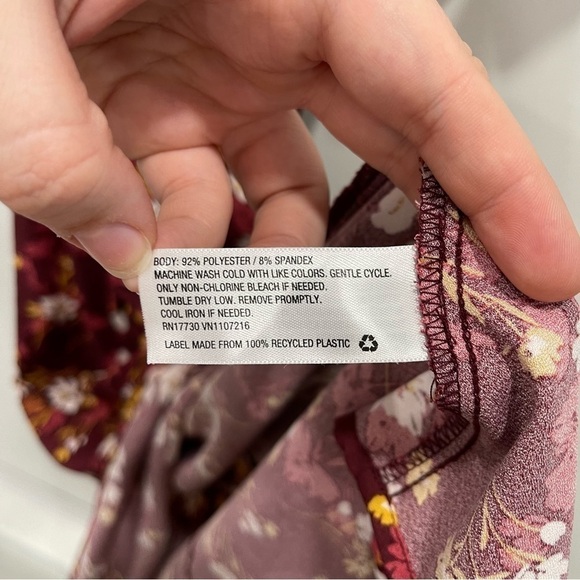 Isabel Maternity Floral Short Sleeve Midi Dress Belted XS - Picture 7 of 8